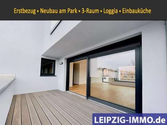 Wohnen am Park ** Neubau ** 3-Raum WE ** Balkon ** Einbauküche **