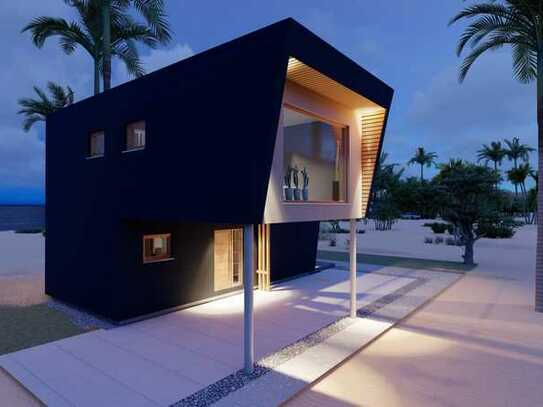 X-Sense 75: versetztes Haus mit Dachterrasse als Architekten- und Effizienzhaus | maklerfrei