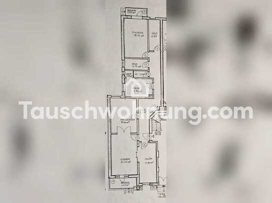 Tauschwohnung: 4,5 Zimmer EG Altbauwohnung mit zwei Gärten in Winterhude