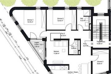 Erstbezug: attraktive 4,5-Zimmer-Wohnung mit EBK und Balkon in Karlsruhe