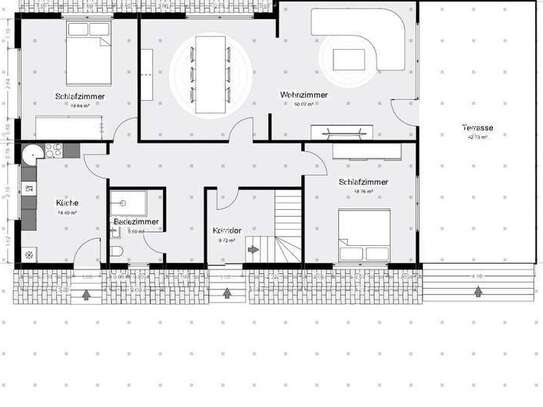 Erstbezug nach Sanierung mit Terrasse : Attraktive 4-Raum-Erdgeschosswohnung in Breitenau