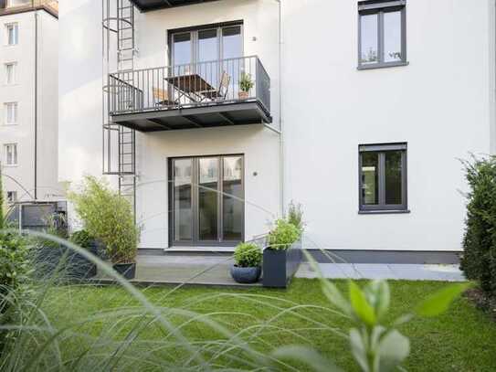 Exklusive 5-Zimmerwohnung im sanierten Altbau mit eigener Terrasse und Garten in der Au!