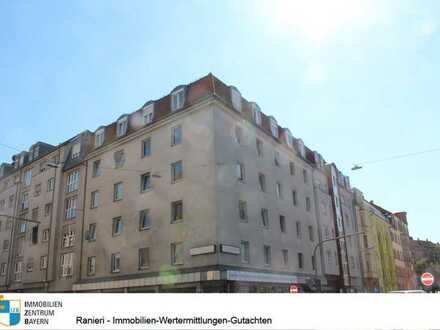 Vermietete 2 Zimmer Eigentumswohnung in Nürnberg St. Peter, nahe dem Wöhrder See 5. OG ohne Aufzug