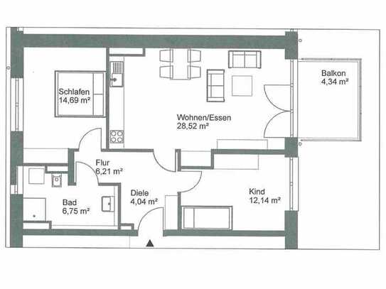 Moderne 3-Zimmer Wohnung mit Balkon in Bamberg