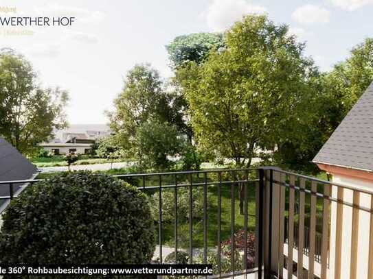 Dachgeschoss: Großer Sonnenbalkon mit Parkblick - Langwerther Hof