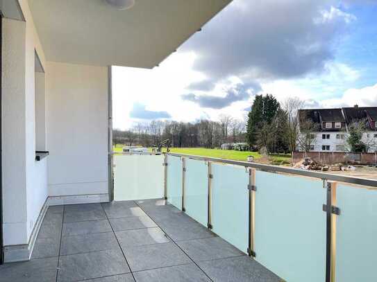 Lghgn-Schulenburg: 3,5 Zi. Whng mit überdachtem West-Balkon, Gäste WC, Aufzug und Parken