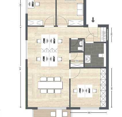 Repräsentative Büro- Praxisräume - zentral, gute Lage - Niedrigenergiegebäude