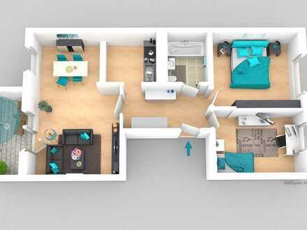 3-Zimmerwohnung mit Balkon, WBG-Empfehlung entspricht KdU 2 Personen