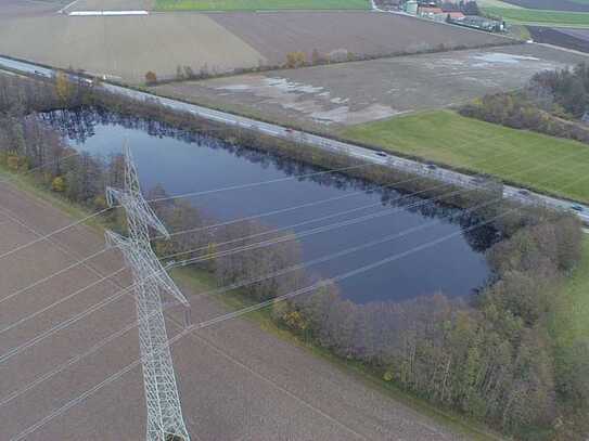 Fischweiher mit Steg und Biotop in Parkstetten!