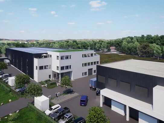 NEUBAU Halle Lager, Produktion mit Büro