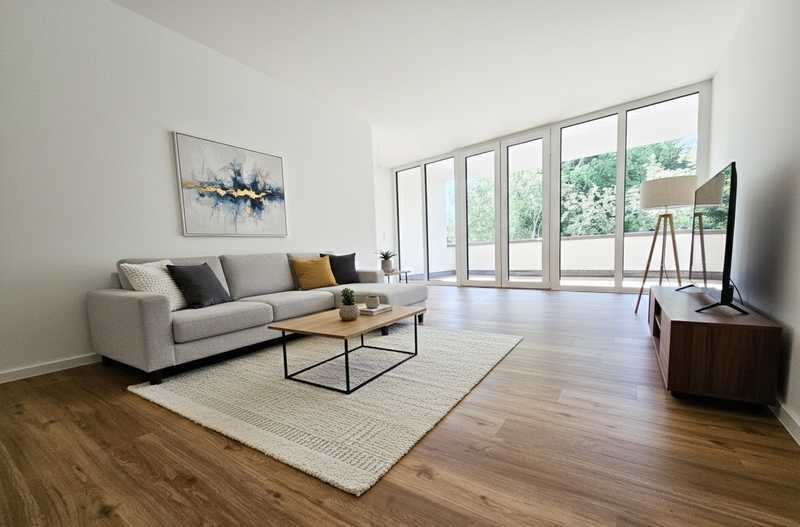 PROVISIONSFREI UND BEZUGSFERTIG | 3-Zimmer-Neubauwohnung mit 2 Balkonen mit Südausrichtung