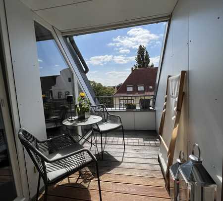 Helle Dachgeschosswohnung im Zooviertel