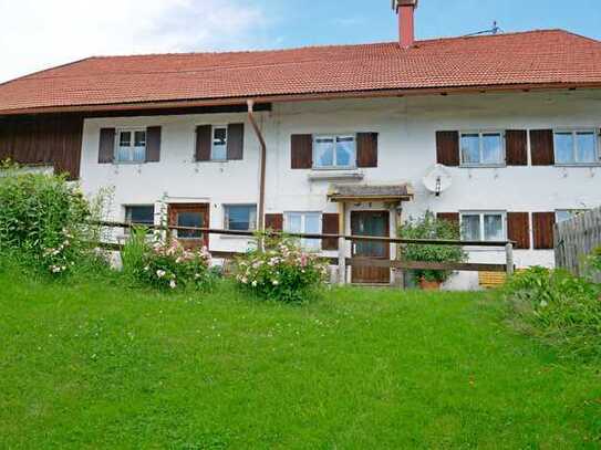 Original Bauernhaus in exponierter Weilerrandlage zw. Kempten und Füssen mit herrlichem Bergblick