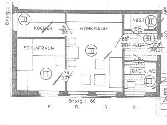 2 Zimmer Wohnung mit Einbauküche in Stadtrandlage von Bad Berleburg