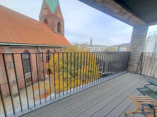 Frühstück auf der eigenen Loggia mit Wohlfühlgarantie - 3-Zimmer-Wohnung (4.OG) - Kiel-Altstadt