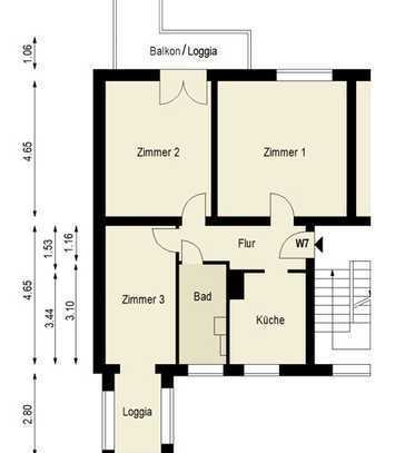 Stilvolle 3-Zimmer-Altbauwohnung in ruhiger Lage mit grünem Hinterhof