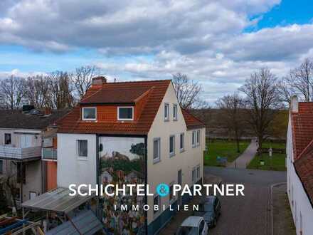 Bremen - Woltmershausen | Traumhaft gelegene EG-Wohnung mit viel Platz, Sonnenterrasse & Weserblick