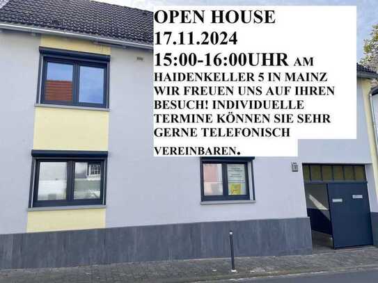 *NEU* OPEN HOUSE SO. 17.11.2024 15-16UHR AM HAIDENKELLER 5 MAINZ WIR FREUEN UNS AUF SIE!