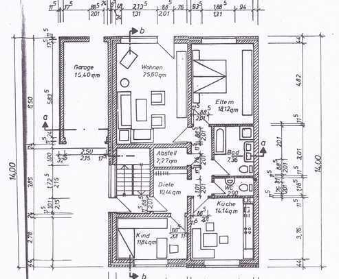 3 Zimmer,K,D,Bad,GWC in Zweifamilienhaus mit Gartennutzung