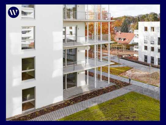 NEUBAU-Erstbezug: 4 Zimmer, große Eck-Terrasse zum Innenhof, Einbauküche, Gäste-WC, modernes Bad