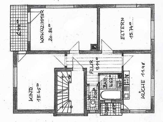 Schöne 3 Zimmer Wohnung mit Balkon in Karlsruhe - Knielingen