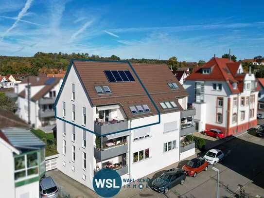 Top moderne Maisonettewohnung mit EBK, Aufzug und TG-Stellplatz in ruhiger Citylage