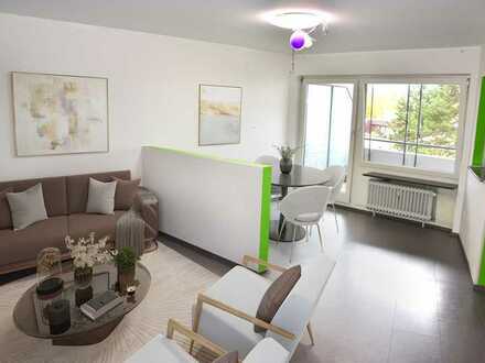 **Gepflegte 3,5-Zimmer-Whg. mit Balkon, Ausblick und TG-Stp. in Weilimdorf**Sofort bezugsfrei**