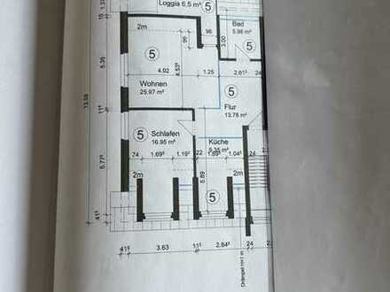 Freundliche 2-Zimmer-DG-Wohnung mit geh. Innenausstattung mit Balkon und EBK in Erftstadt Kierdorf