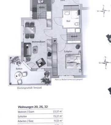 Barrierefreie 3-Zi.-EG-Wohnung mit geh. Innenausstattung mit EBK in Würzburg - Versbach