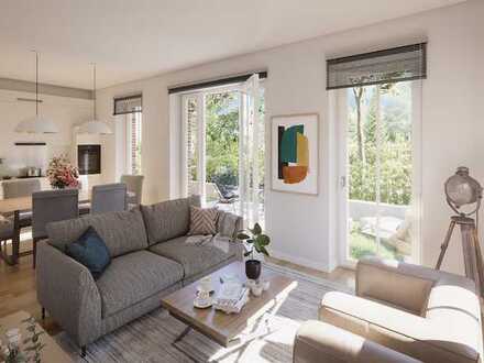 Helle Neubau-Wohnung mit Privatgarten - 3 Meter Raumhöhe!