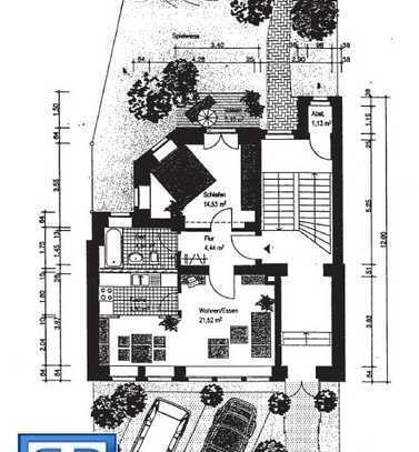 vermietete 2-Zimmer-ETW mit Wanne und Balkon im EG eines Denkmalschutzobjektes in Plauen