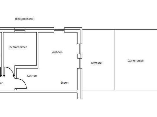 Vermiete kl. 2 Zimmer Wohnung mit Terrasse und Garten