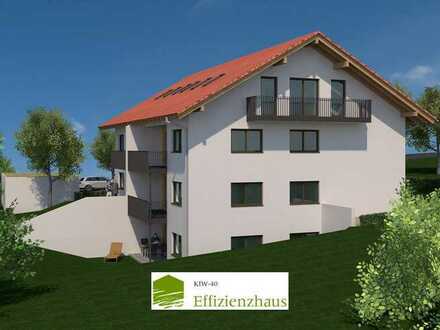 * Neubauprojekt in Drachselsried * Herrliche 3-Zimmer-ETW, KfW40, OG, mit Balkon und Garage