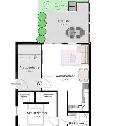 Erstbezug 2 Zimmer-Wohnung mit einer Niedrigzinsfinanzierung