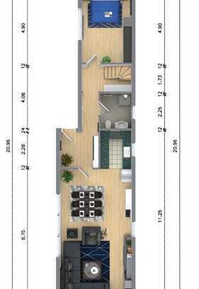 Wohnen wie im eigenen Haus! Großzügige Maisonettewohnung mit Garten, Garage & Stellplätzen