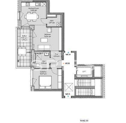 Schöne 2-Zimmer Neubauwohnung mit herrlichem Weitblick auf den Werdersee