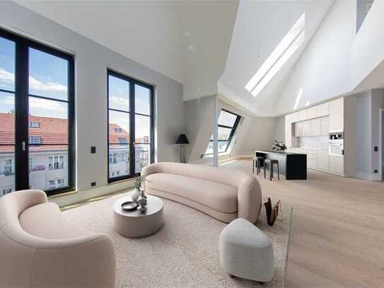 EXTRAVAGANTES DESIGNER-GALERIE-DACH -mit Traumterrasse & Weitblick - nur 250m zum Lietzensee!