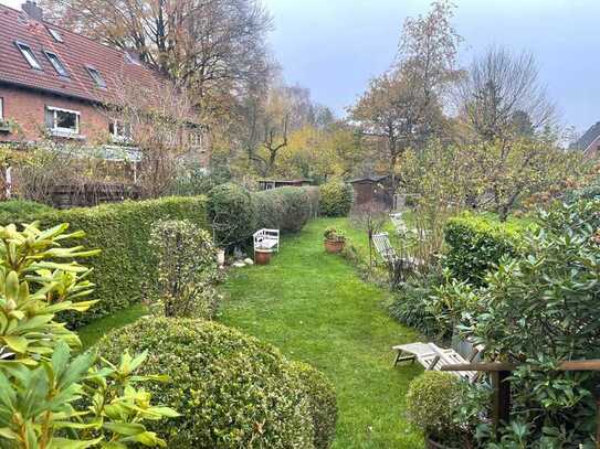 Denkmalgeschütztes Reihenmittelhaus in familienfreundlicher Frank'scher Siedlung in Klein Borstel