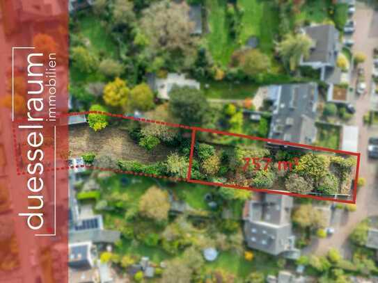 Wersten: 757 m² großes Baugrundstück mit der Option auf Erweiterung auf 1.515 m² in ruhiger Lage