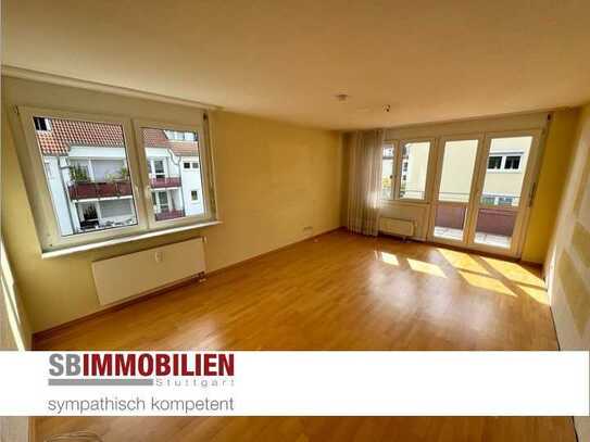 Attraktive 3,5-Zimmer-Wohnung mit Süd-Balkon u. TG-Platz in ruhiger Lage von Stuttgart-Möhringen!