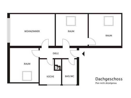 Stilvolle, gepflegte 4-Raum-Dachgeschosswohnung in Bad Soden