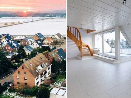 Top angebundene Maisonette-Wohnung mit traumhaftem Ausblick und Süd-Loggia