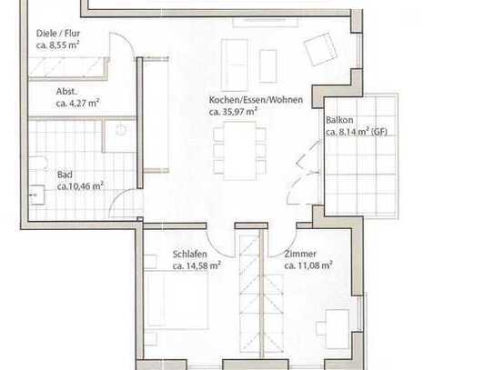 Erstbezug mit Balkon: Attraktive 3-Zimmer-Wohnung in Butzbach-Nieder-Weisel