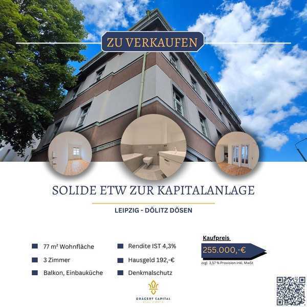 2015 moderne Wohnung mit Balkon, Dielenböden und EBK zur Kapitalanlage