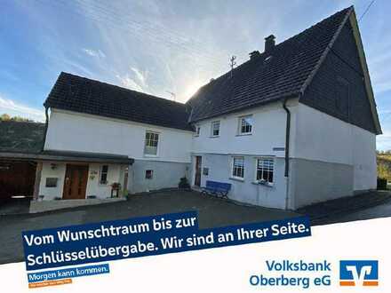 Gemütliche Doppelhaushälfte mit ausgebauter Scheune in Reichshof-Fahrenberg
