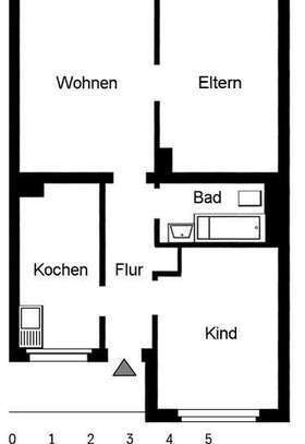 Frisch renovierte 2 Zimmer Wohnung mit Balkon in Frohnhausen