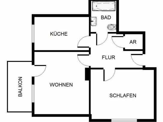 2-Zimmer-Wohnung in Gelsenkirchen Hassel