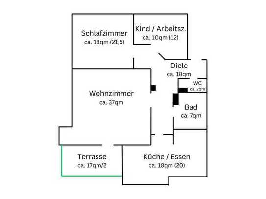 Attraktive Dachwohnung mit Terrasse in begehrter Lage von Ilvesheim