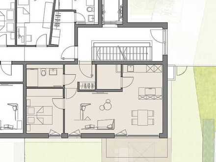 Erstbezug! 2-Zimmer-Wohnung im EG mit Gartenanteil