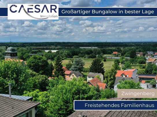 Attraktiver Bungalow mit Potential und Bauplatz in bester Wohnlage von Zwingenberg